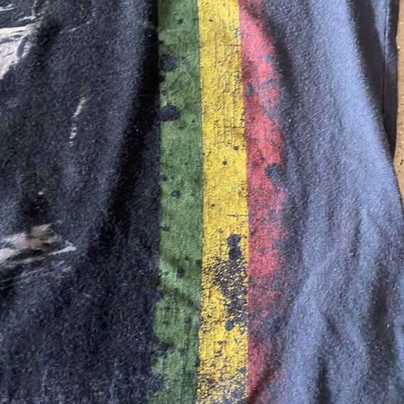 Bob Marley Wake Up and Live gray and black 3/4 sleeve baseball t-shirt - Picture 14 of 14